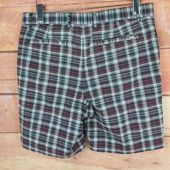 𝅺🍄3/50$🍄 Greg Norman plaid golf casual bermuda size 34 - Picture 6 of 7